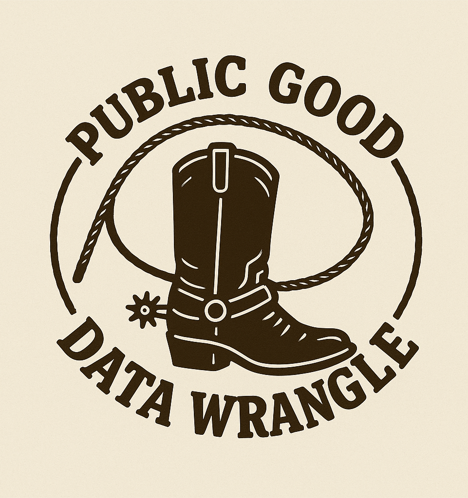Official logo for the Public Good Data Wrangle
